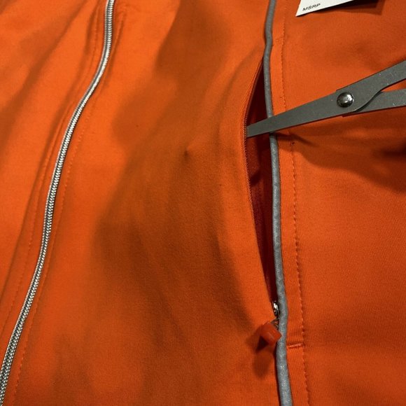 NWT New LRL Lauren Active Orange Reflective Full Zip Vest L $99 - Sum16 Key3 - Picture 4 of 10